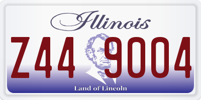 IL license plate Z449004