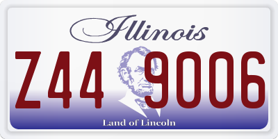 IL license plate Z449006