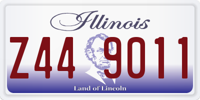 IL license plate Z449011