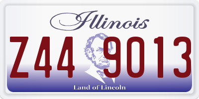 IL license plate Z449013