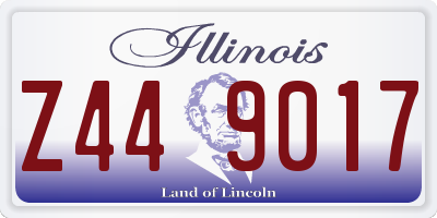 IL license plate Z449017