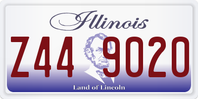 IL license plate Z449020