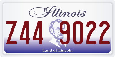 IL license plate Z449022