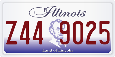 IL license plate Z449025