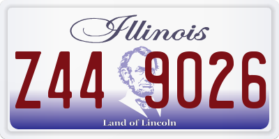 IL license plate Z449026