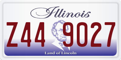IL license plate Z449027