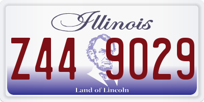 IL license plate Z449029