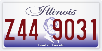 IL license plate Z449031