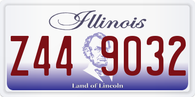 IL license plate Z449032
