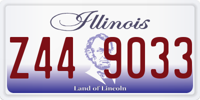 IL license plate Z449033