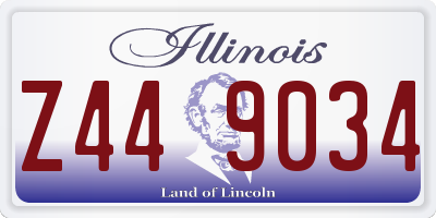 IL license plate Z449034