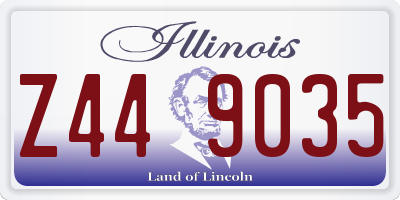 IL license plate Z449035
