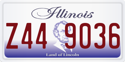 IL license plate Z449036