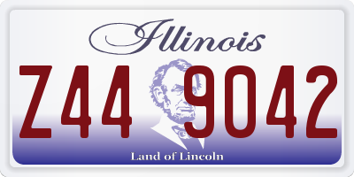 IL license plate Z449042
