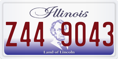 IL license plate Z449043