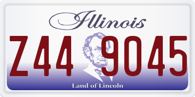 IL license plate Z449045