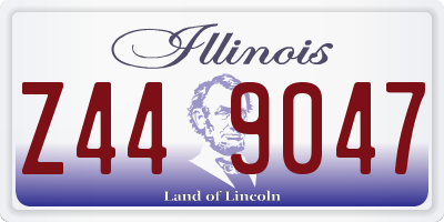 IL license plate Z449047