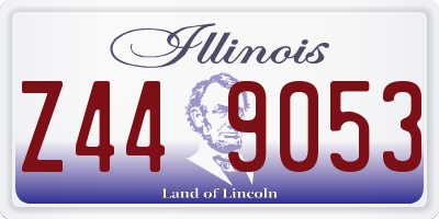 IL license plate Z449053