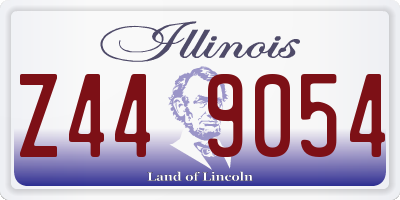 IL license plate Z449054