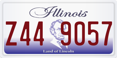 IL license plate Z449057