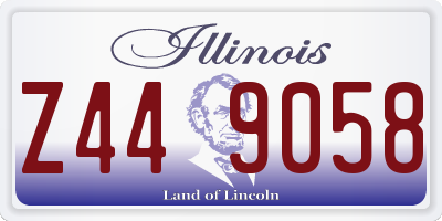 IL license plate Z449058