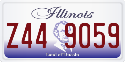 IL license plate Z449059