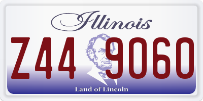 IL license plate Z449060