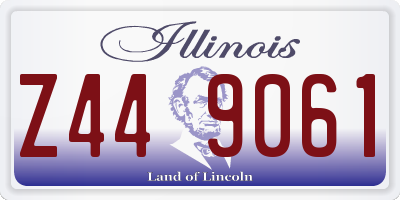 IL license plate Z449061