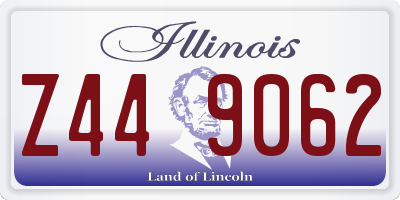 IL license plate Z449062