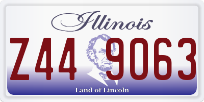 IL license plate Z449063