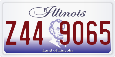 IL license plate Z449065