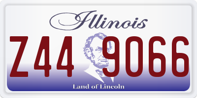 IL license plate Z449066