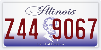 IL license plate Z449067