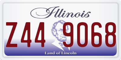 IL license plate Z449068