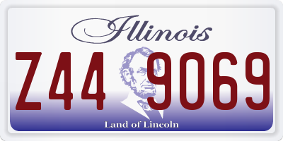 IL license plate Z449069