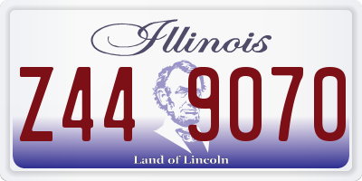 IL license plate Z449070