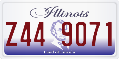IL license plate Z449071