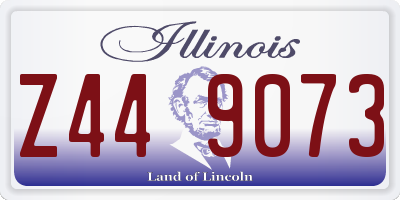 IL license plate Z449073