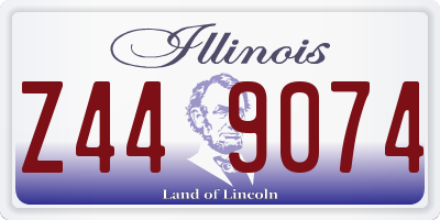 IL license plate Z449074