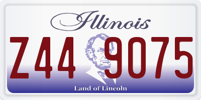 IL license plate Z449075