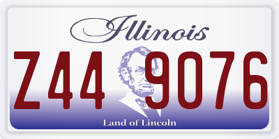 IL license plate Z449076