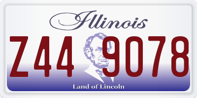 IL license plate Z449078