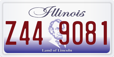 IL license plate Z449081