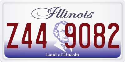 IL license plate Z449082