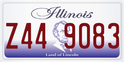 IL license plate Z449083