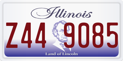 IL license plate Z449085
