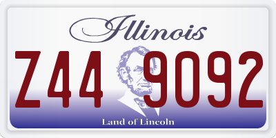 IL license plate Z449092