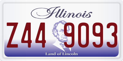 IL license plate Z449093