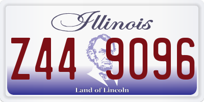 IL license plate Z449096