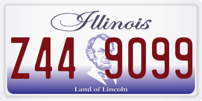 IL license plate Z449099